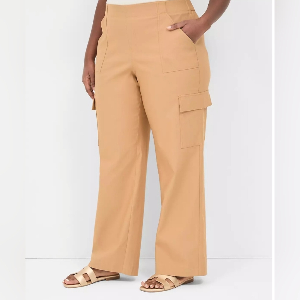 4-Season Pull-On Straight Cargo Pants 22W